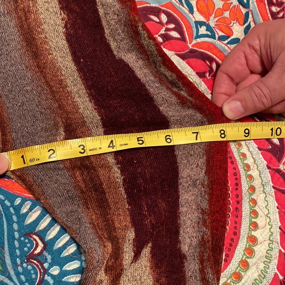 SJS Open Faced Cardigan, Multi Color, 1X - Picture 12 of 12